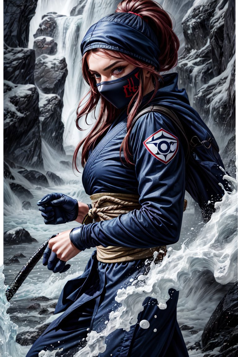 An image of an attractive and alluring female ninja